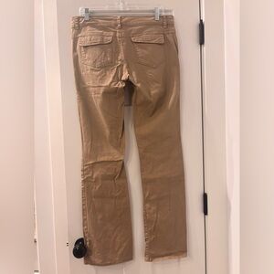 UNIONBAY Women’s Boot Cut Flat Front Khaki Pants Flap Pockets